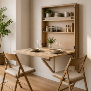 foldable dining table space saving furniture ideas for small apartments