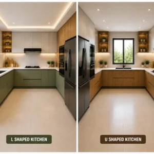 l shaped and u shaped modular kitchen